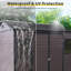 Remise de rangement en résine résistante aux intempéries avec protection UV et porte verrouillable ResiGuard-117887647