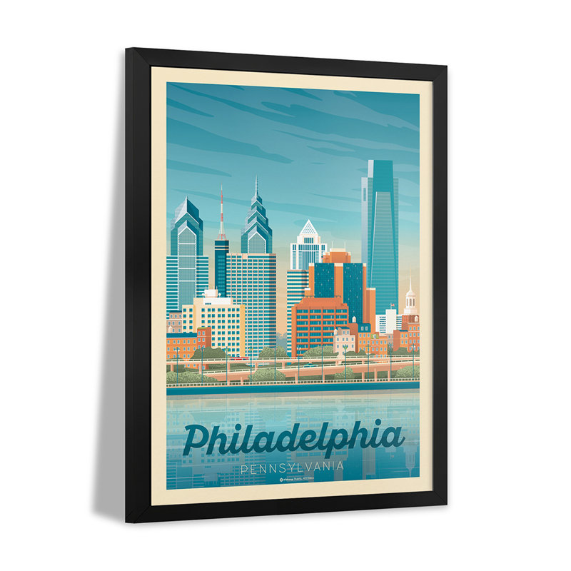 Affiche de voyage de Philadelphie, Pennsylvanie, affiche de qualité supérieure, H 24 po x l 16 po