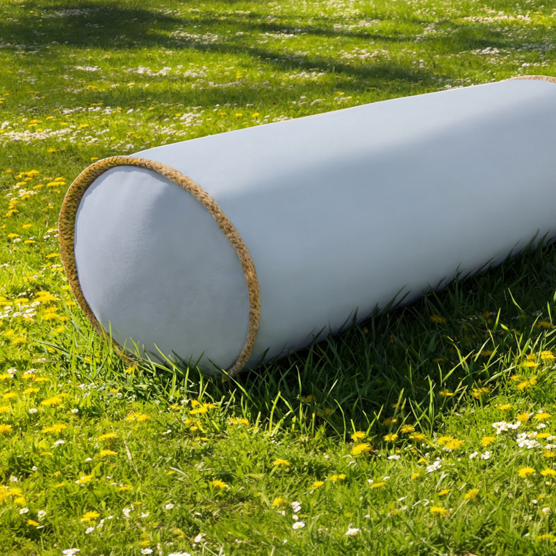 Hunter Bolster Outdoor Pillows, Light Blue