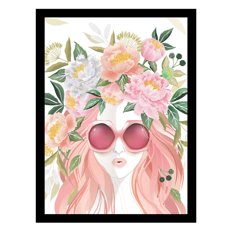 Beauté de l'intérieur - tête de fleur, impression