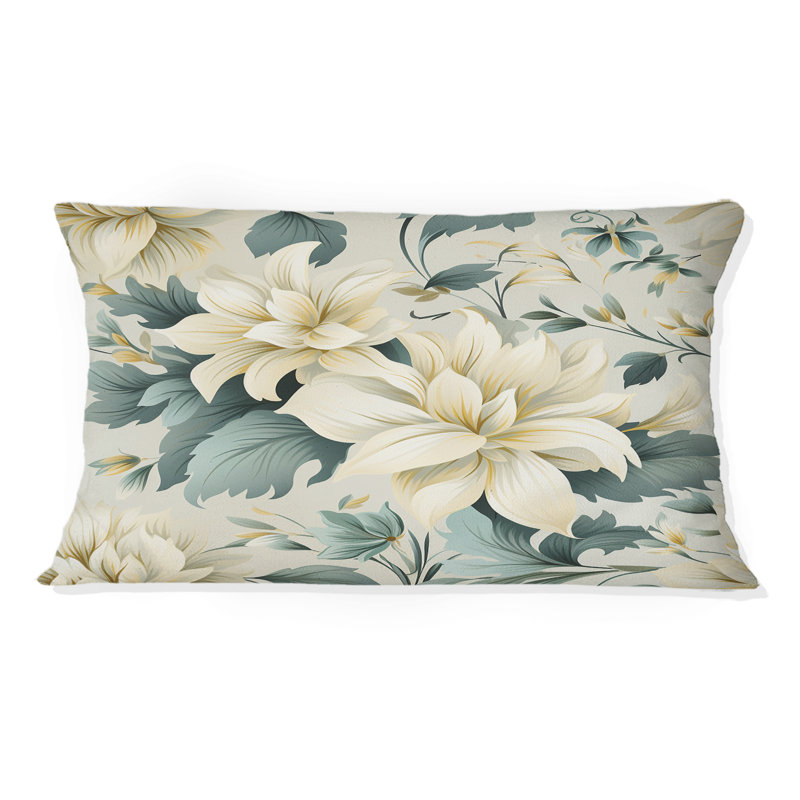 Motif contemporain motif victorien - coussin à imprimé floral