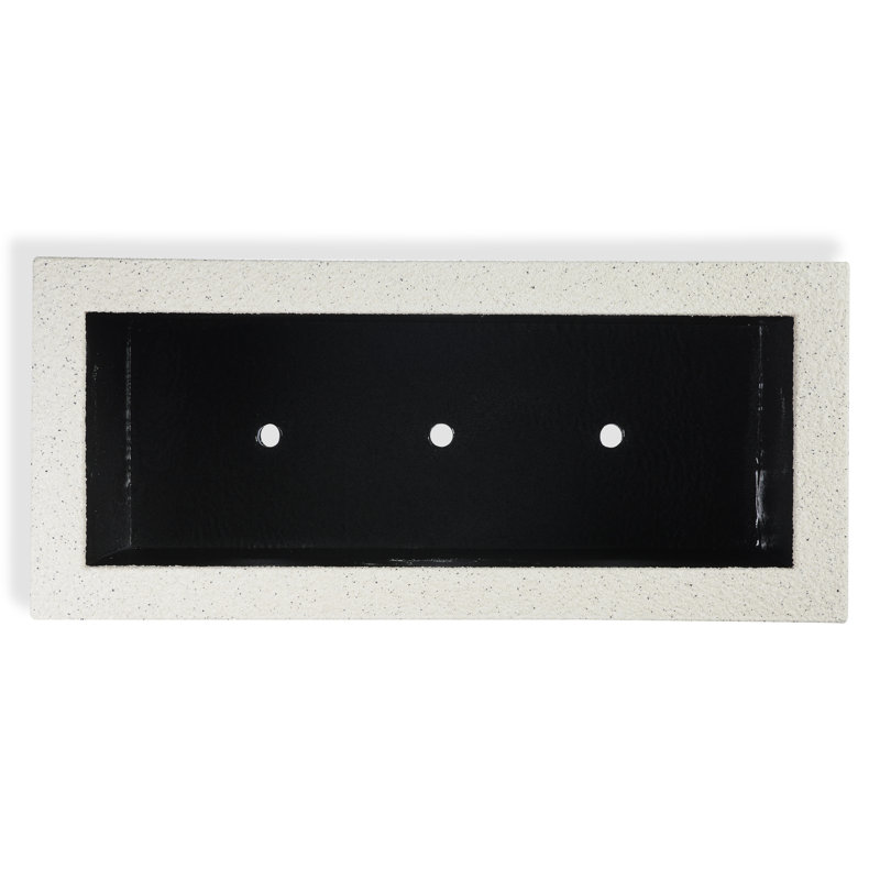 Argentine Trough Planter, White Granite