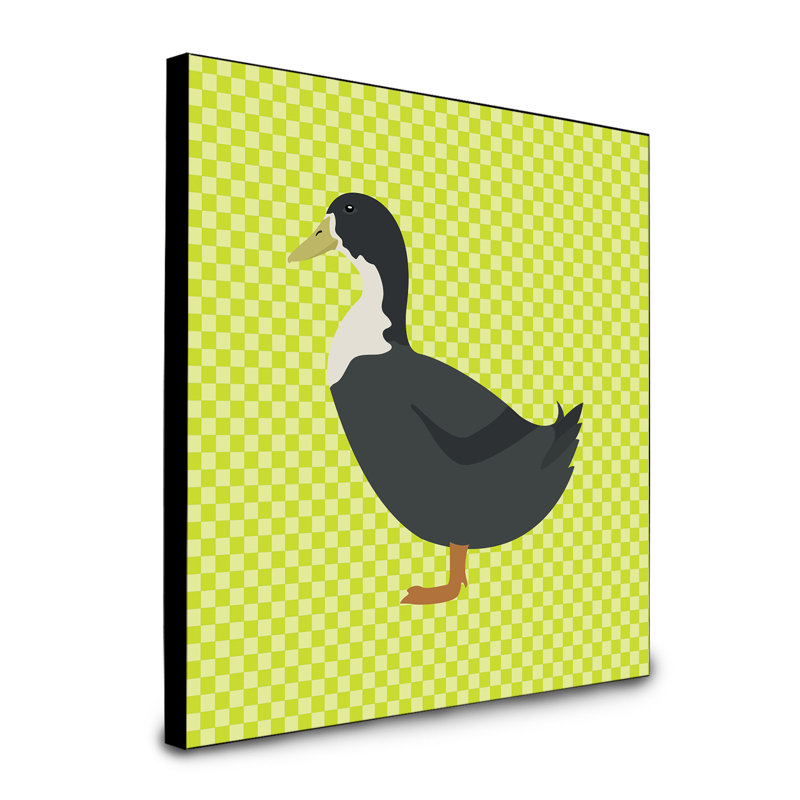 « suédois canard check », art encadré Lantilly, Vert