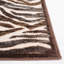 Tapis Doble en crème / brun