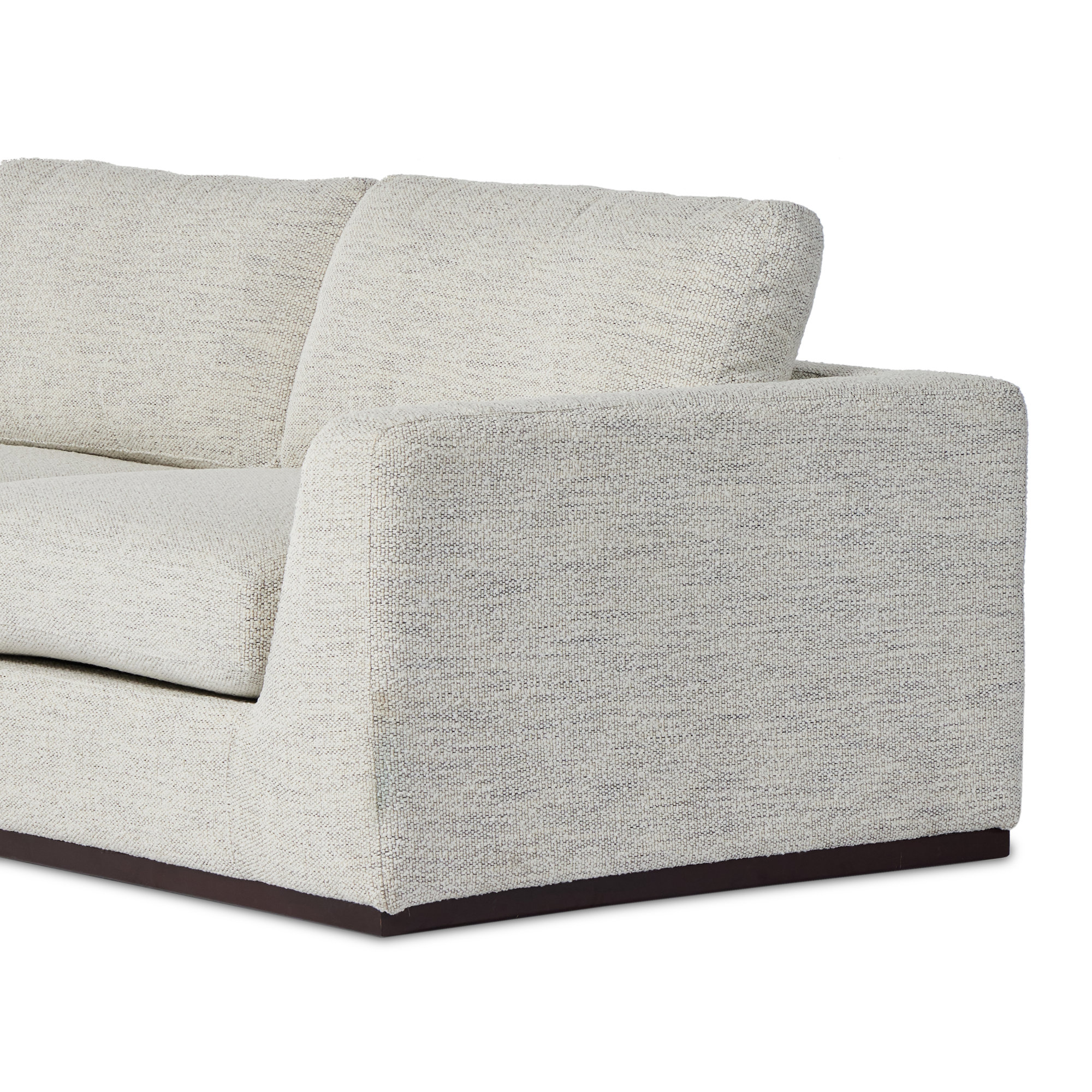 Wexford Colt 161" Wide Genuine Leather Left Hand Facing Sofa & Chaise, Merino Cotton Polyester Blend, Left Hand Facing