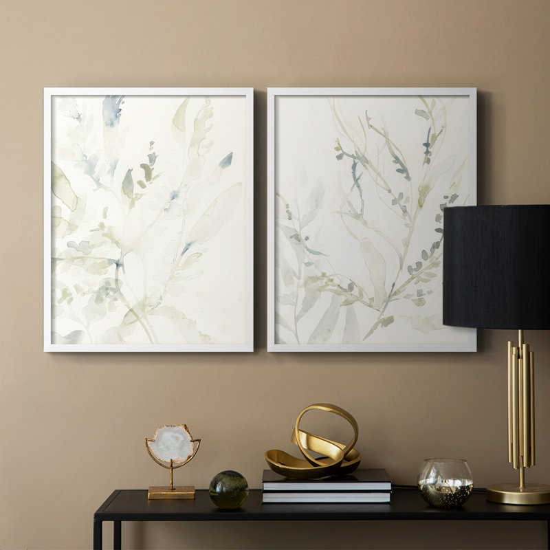 Impression encadrée Elegant Sea Koster I-Premium - prête à être accrochée - aucun clou requis - aucun clou requis, Blanc