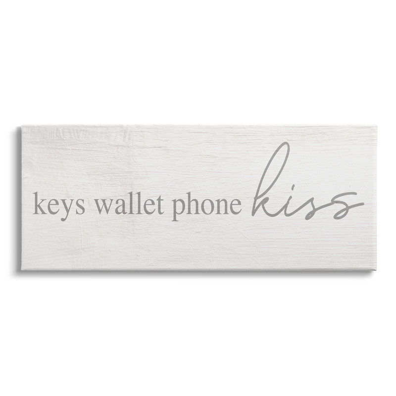 «Keys Wallet» par Daphne Polselli, Toile tendue, H 17 po x l 40 po