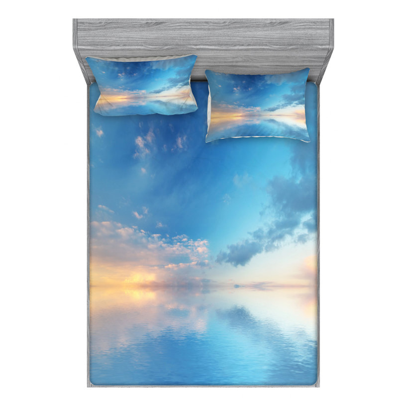 Microfiber Sheet Set, Queen Sheet Set with Fitted Sheet