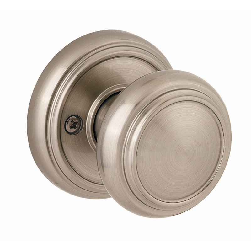 Alcott Single Dummy Door Knob, Satin Nickel