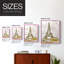 «Eiffel Tower Glitz», reproduction encadrée - bois massif-94673001-94672998