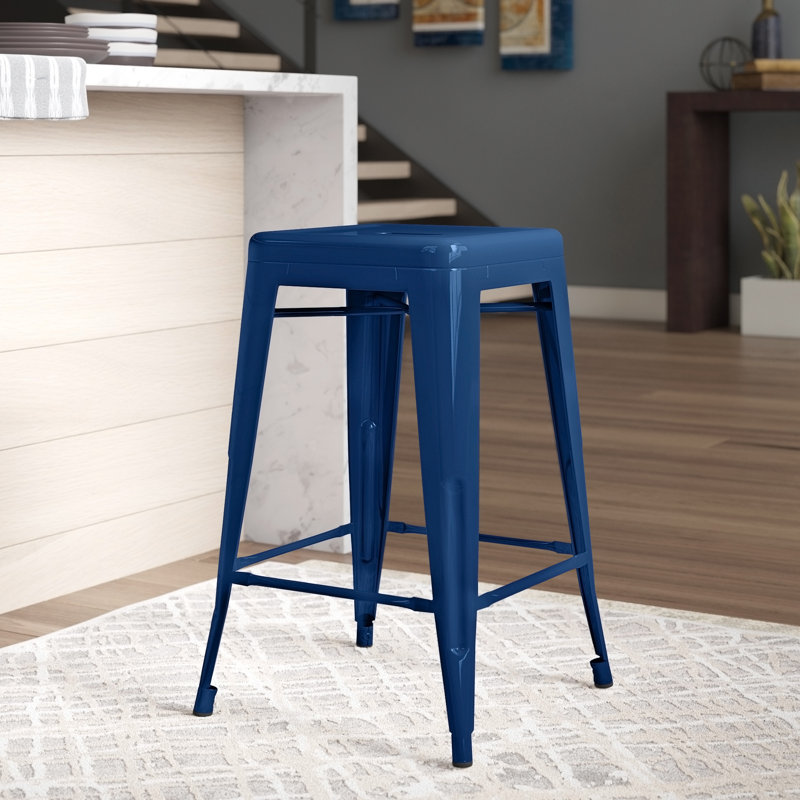 Tabouret bar et de comptoir Itzia, Tabouret de bar (assise de 30 po de hauteur), 2, Blanc