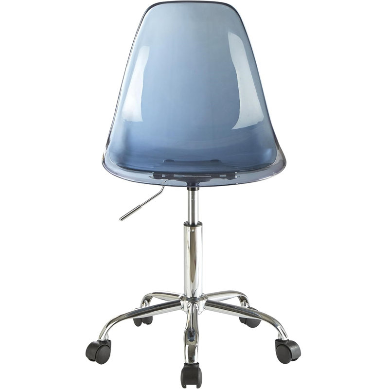 Mackendrick Rolling Task Chair, Silver, Blue