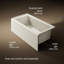 Underscore® 60" x 30" Rectangular Alcove Soaking Bathtub with Slotted Overflow and Integral Apron-922588619-922588215