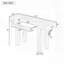Console rustique en bois minimaliste avec tiroir caché et prise de courant latérale-795878948