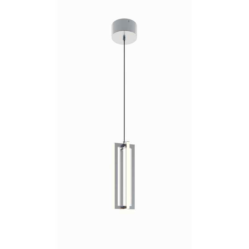 Morairity 1 - Light LED Single Pendant, Satin Nickel