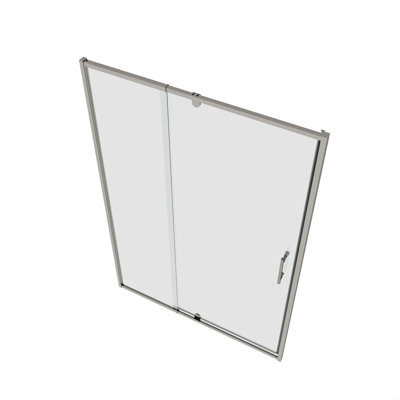 50-54" W X 71" H Piovt Swing Glass Shower Door,Pivot Frame Sliding Shower Door With 1/4"(6Mm) Clear SGCC Tempered Glass,Reversible Installation