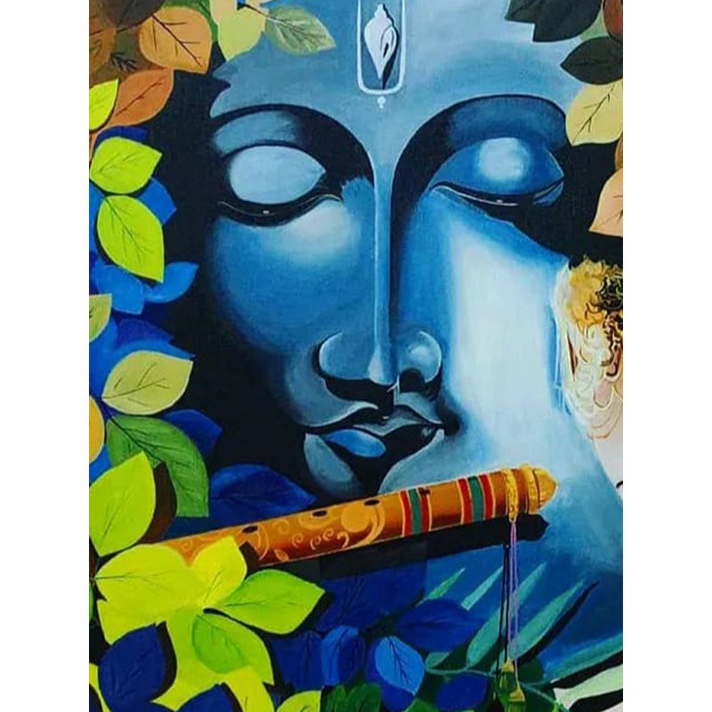 Beautiful Radha Krishna | Acrylic On Canvas | By Gulpasha