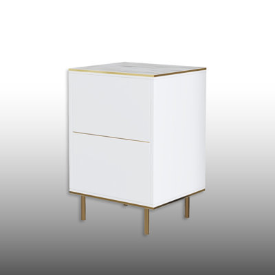 24'' Tall Luxury Nightstand With A Cabinet