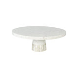 Mother Of Pearl Marble Marble Cake Stand
