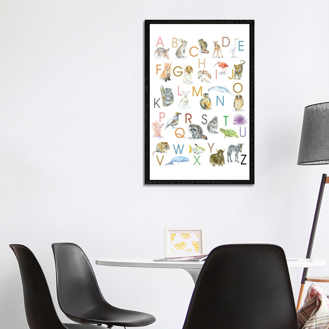 Animal Alphabet von Susan Windsor - Galerie-verpackte Leinwand Giclée auf Leinwand