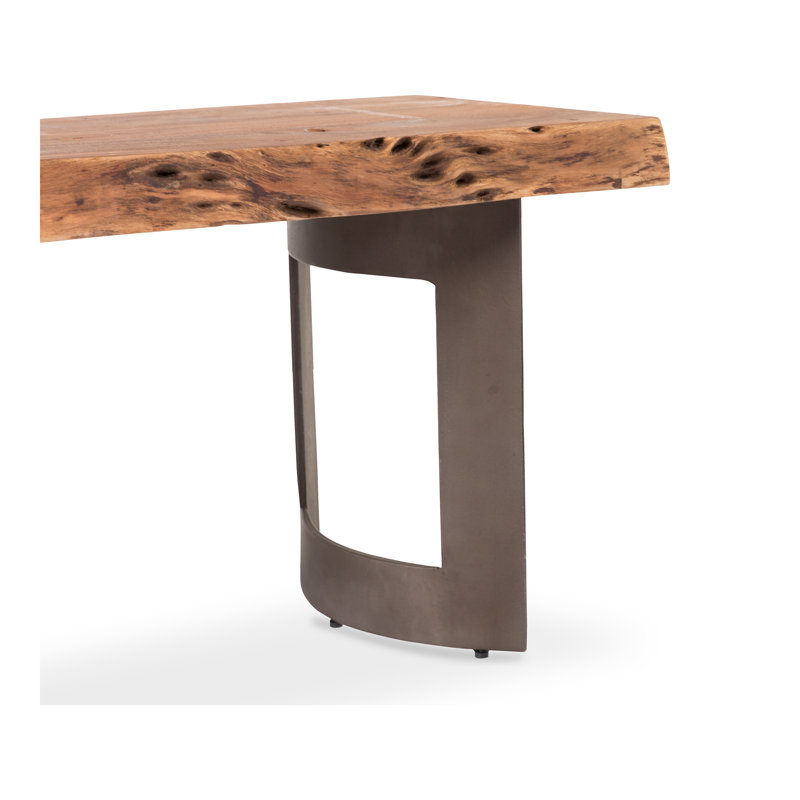Kenmore Solid Wood Bench, 18" H x 76" W x 15" D, Brown