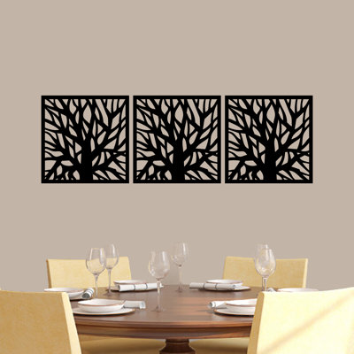 Adhésif décoratif carrés de branche d'arbre Antoine