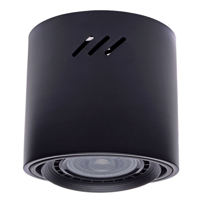 Tubo Flush Mount, Black
