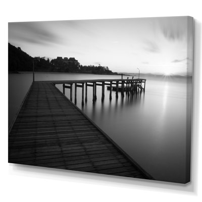 " Black And White Bridge Pier "