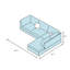 Ensemble de canapé modulaire 3 pièces avec méridienne droite en cuir synthétique et repose-pieds de rangement gratuit, parfait pour les espaces de vie modernes et polyvalents.