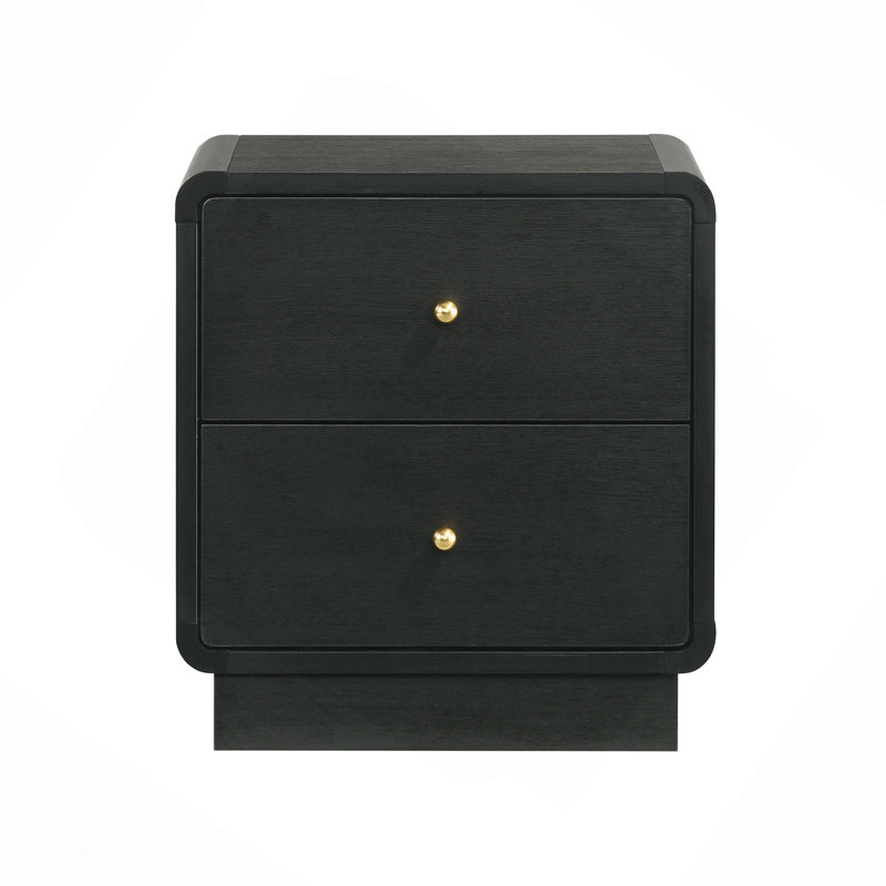 2-Drawer Nightstand Bedside Table