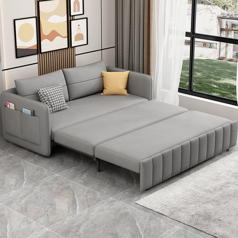 Canapé de salon simple en tissu technique moderne avec rangement extensible, L 51,2 po