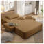 Chaise longue luxueuse en velours côtelé moelleux avec 3 coussins et coussin de printemps-162070090