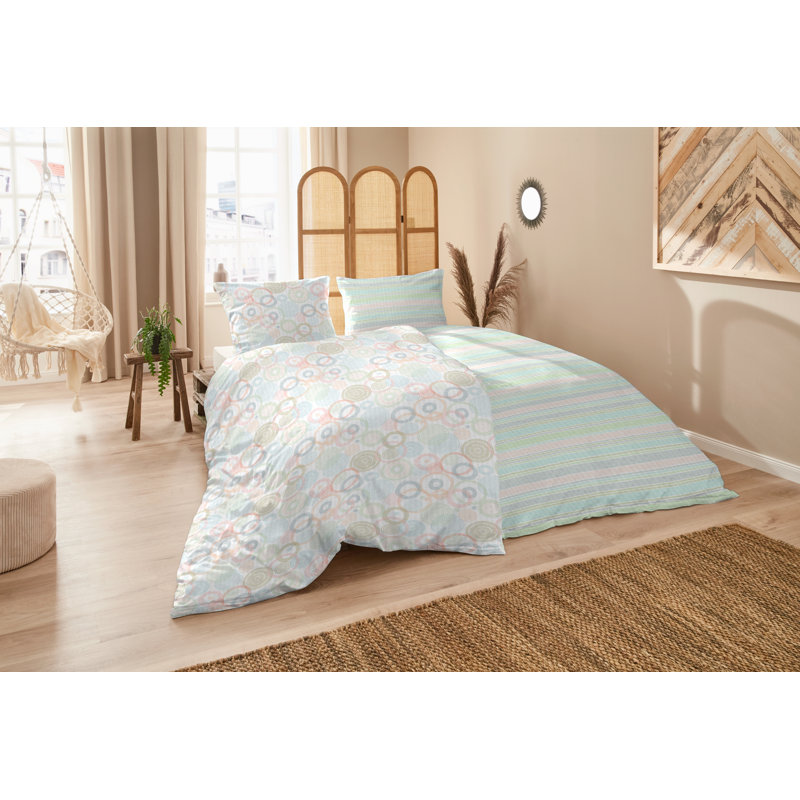Cotton Geometric Shapes Duvet Cover Set with Pillow Shams