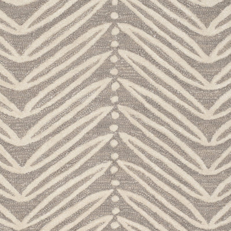Geraro Martha Stewart Hand Tufted Wool/Viscose Floral Rug in Beige, Rectangle 4' x 6'