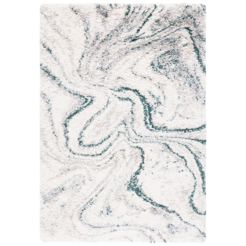 Wawona Shag 800 Performance Abstract Rug, Rectangle 6'7" x 9'