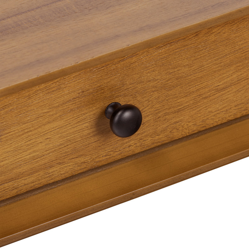 Dorsey 46" Mid-Century Coffee Table with Storage Drawers and Solid Wood Legs, Light Brown