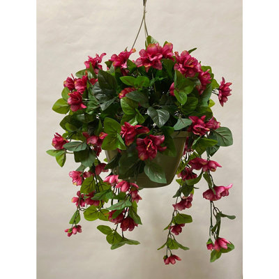 Arrangement floral azalée en panier