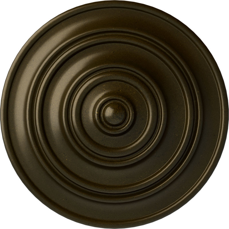 Médaillon de plafond Endurathane Classic, P 13 1/4 po x P 1/2 po (convient aux auvents jusqu'à 4 1/8 po), Or vert