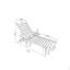 Chaise longue d'extérieur avec texture en bois-1626294723
