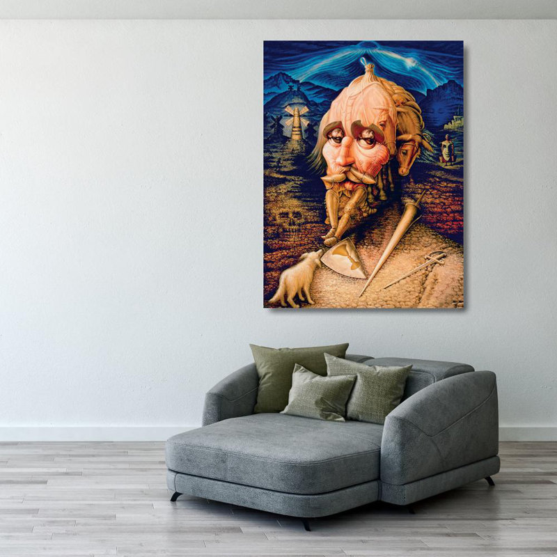 Amitie de Don Quichotte, H 37 po x l 28 po