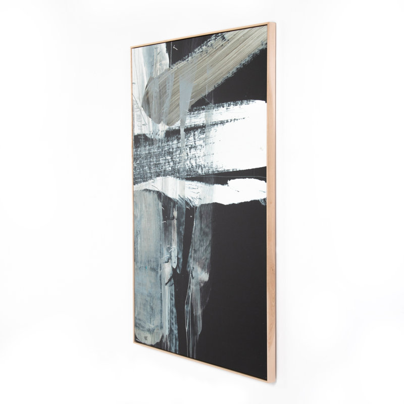 Mansion Painting by Dan Hobday, Light Brown Floater Framed, 72" H x 48" W x 2" D