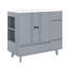 Ensemble de meuble-lavabo simple autoportant avec 4 tiroirs-2063386722