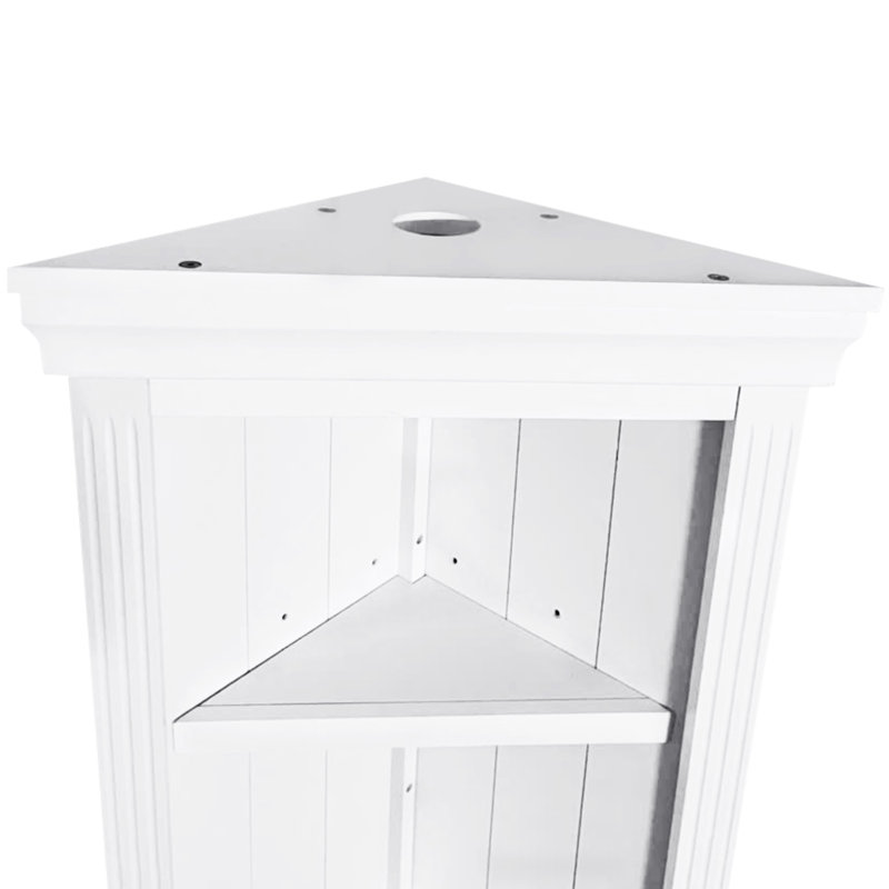 83.4"Tall Two Bookshelf With Two Corner Shelf