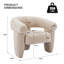 Fauteuil moderne rembourré à larges accents-1242646639