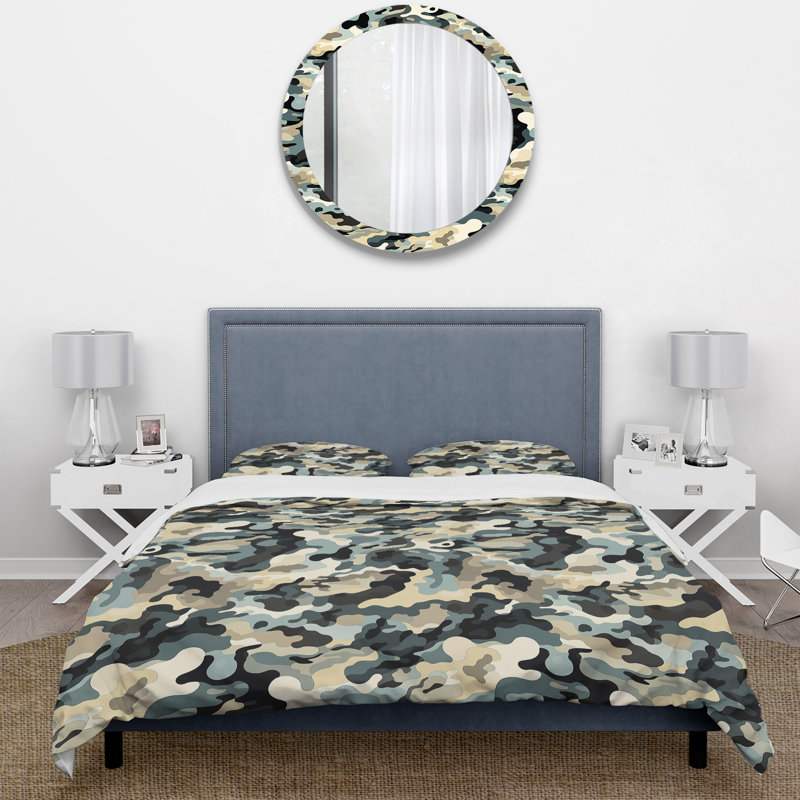 Ensemble de housse de couette camouflage Industrial Fusion - Polyester microfibre