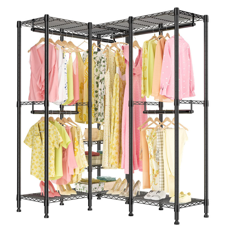 Portemanteaux pour garde-robe en fil métallique
