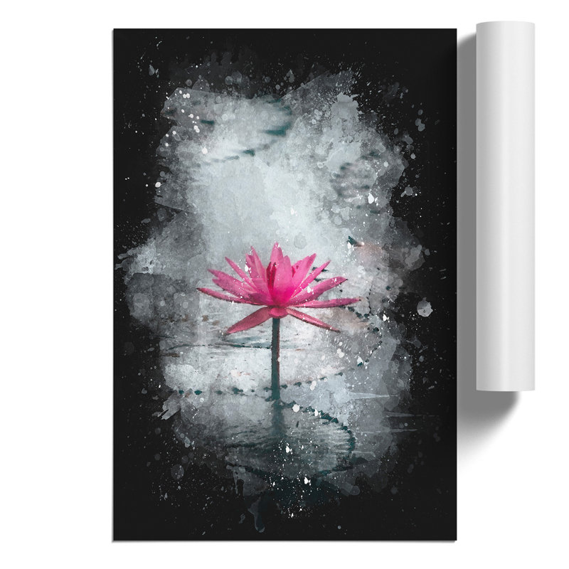 A Sacred Lotus Flower - No Frame Print, 84cm H x 59cm W x 0.1cm D