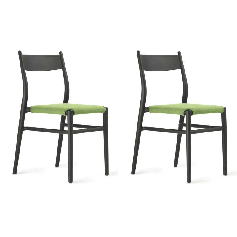 Joi 36 Outdoor & Indoor Dining Chair, Black, Lime