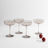 Fuum 4 Piece 10 oz. Crystal Coupe Glassware Set