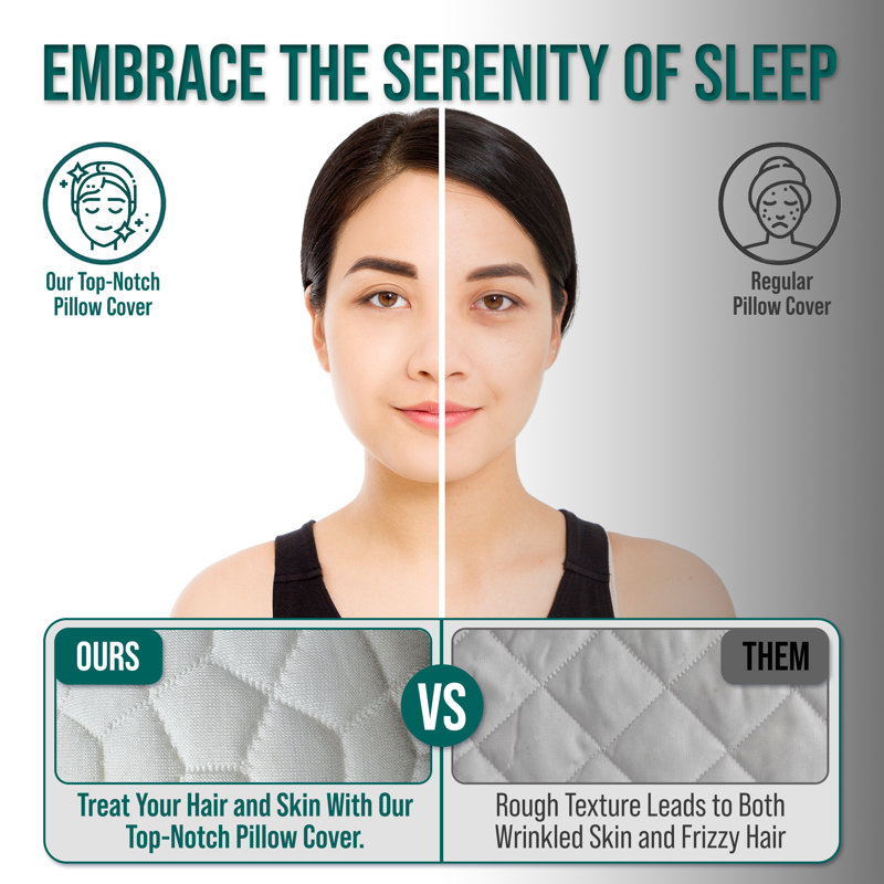 Ottomanson Queen Memory Foam Pillow with Microfiber Cover